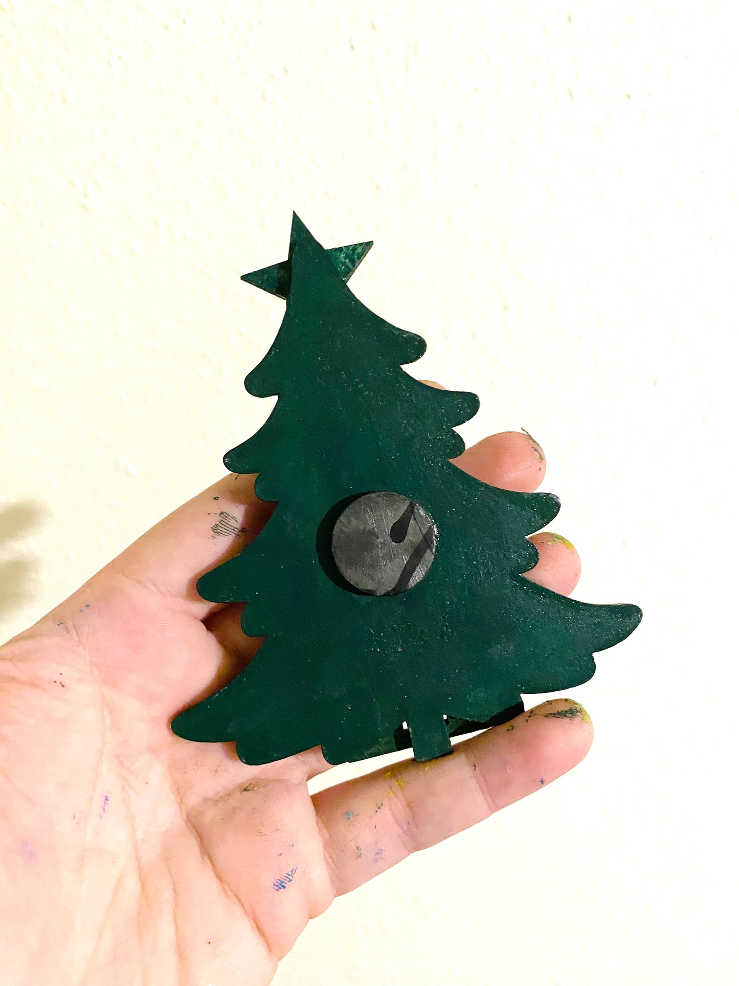 Handbemalter Weihnachtsbaummagnet / Kézzel festett karácsonyfa mágnes