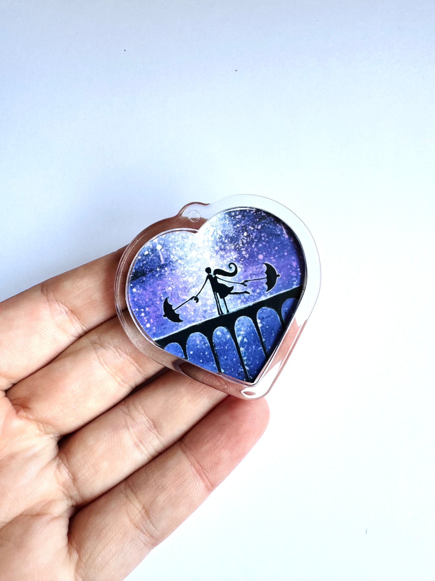 Plexi HEART magnet / SZÍV Mágnes plexi tokkal