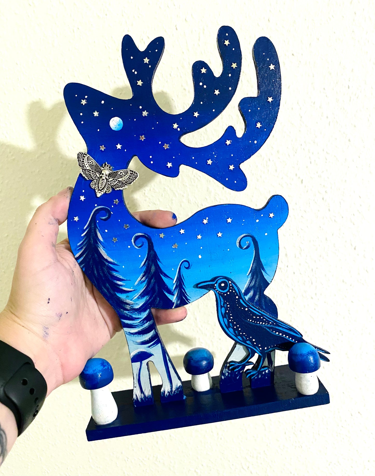 Christmas deer figurine / Karácsonyi szarvas