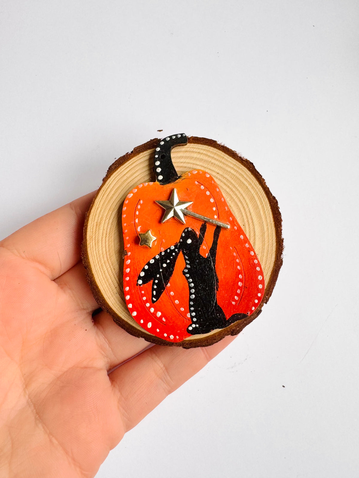 Hand-painted pumpkin MAGNET / Kézzel festett tök mágnes