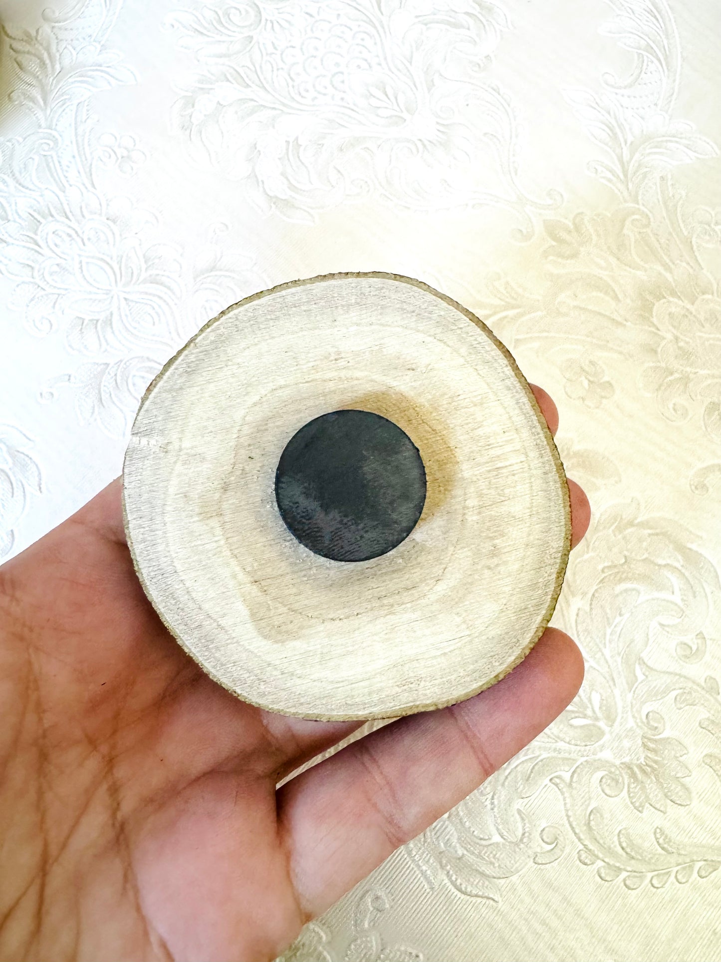 Hand-painted mini wood slice MAGNET / Kézzel festett mini fakorong mágnes