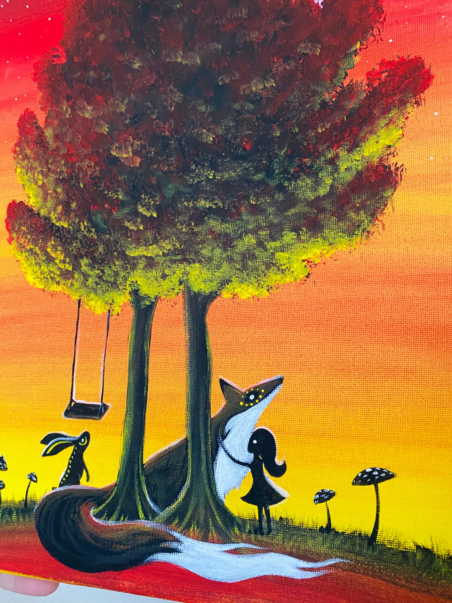 Originales Acrylgemälde auf Leinwand / Eredeti akrilfestmény vászonra