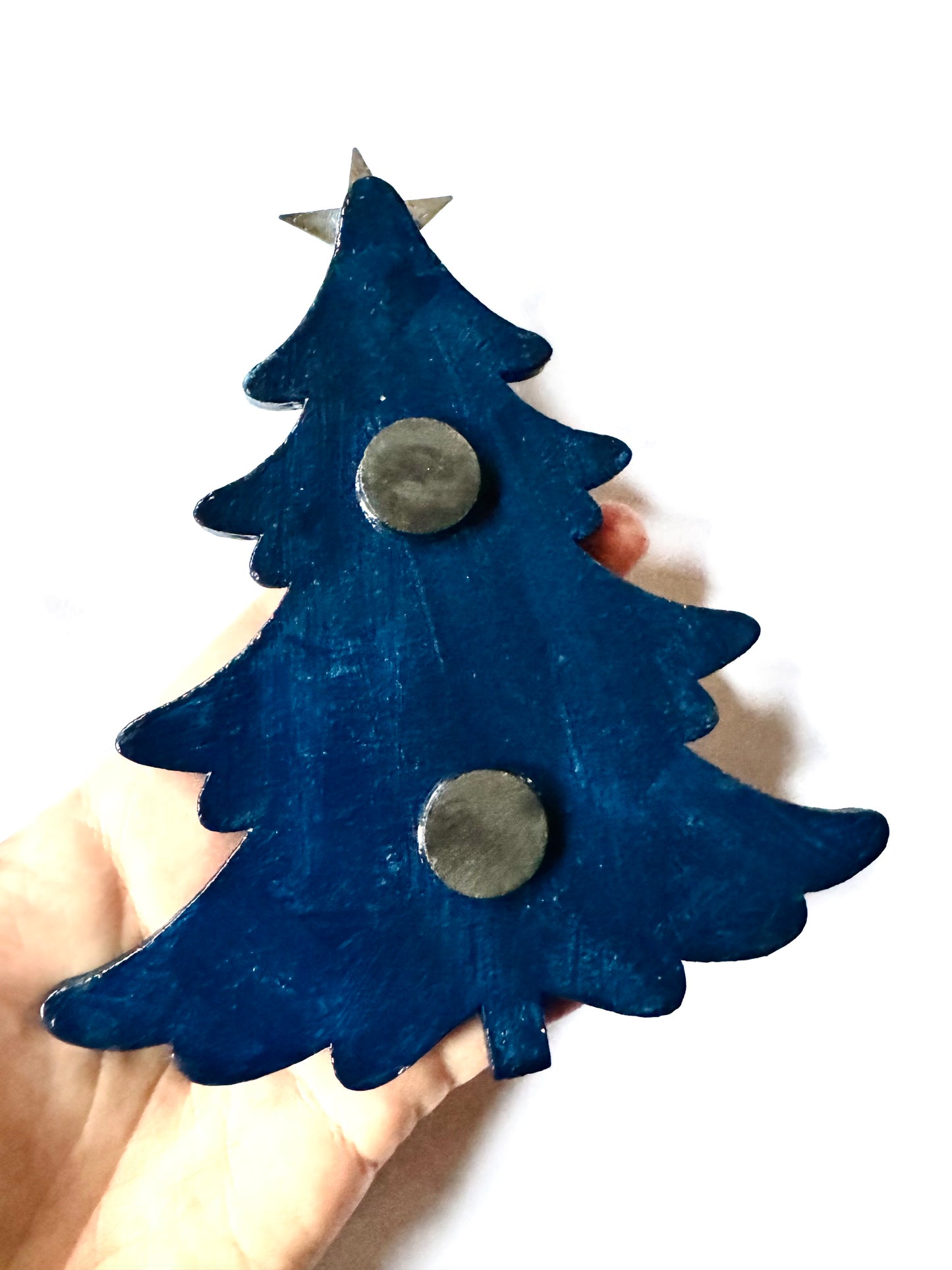 Hand-painted Christmas tree magnet / Kézzel festett karácsonyfa mágnes