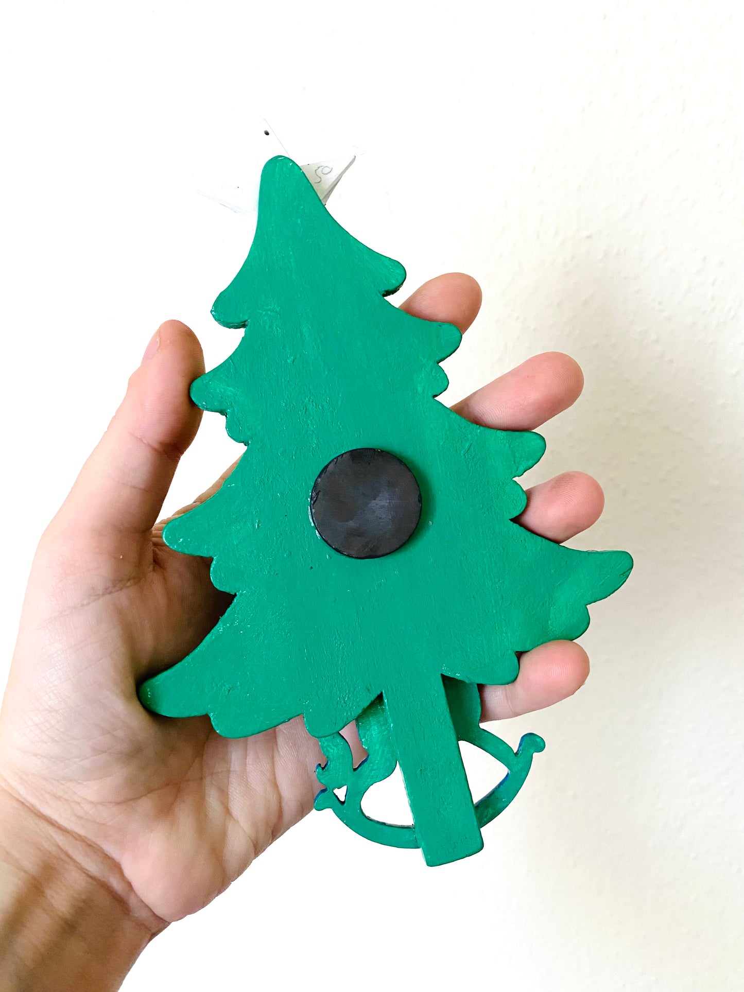 Hand-painted Christmas tree magnet / Kézzel festett karácsonyfa mágnes