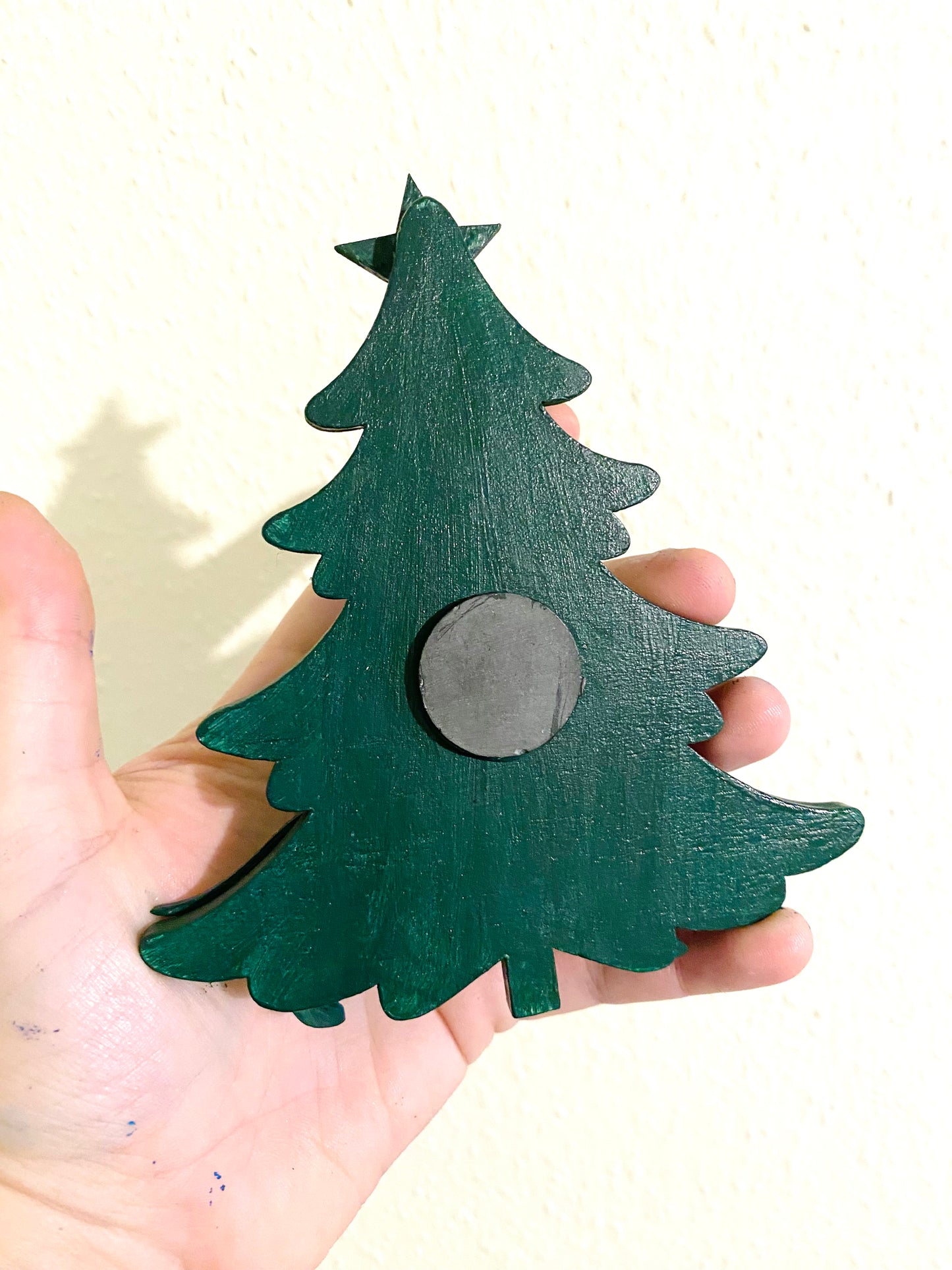 Hand-painted Christmas tree magnet / Kézzel festett karácsonyfa mágnes