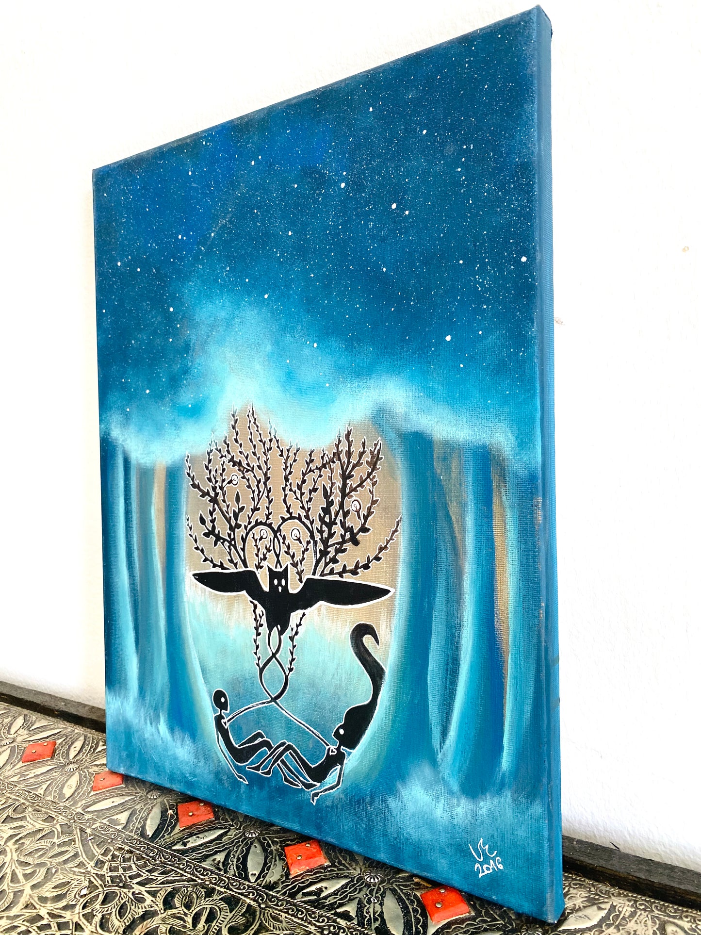ORIGINAL Acrylgemälde auf Leinwand / EREDETI akril festmény vászonra