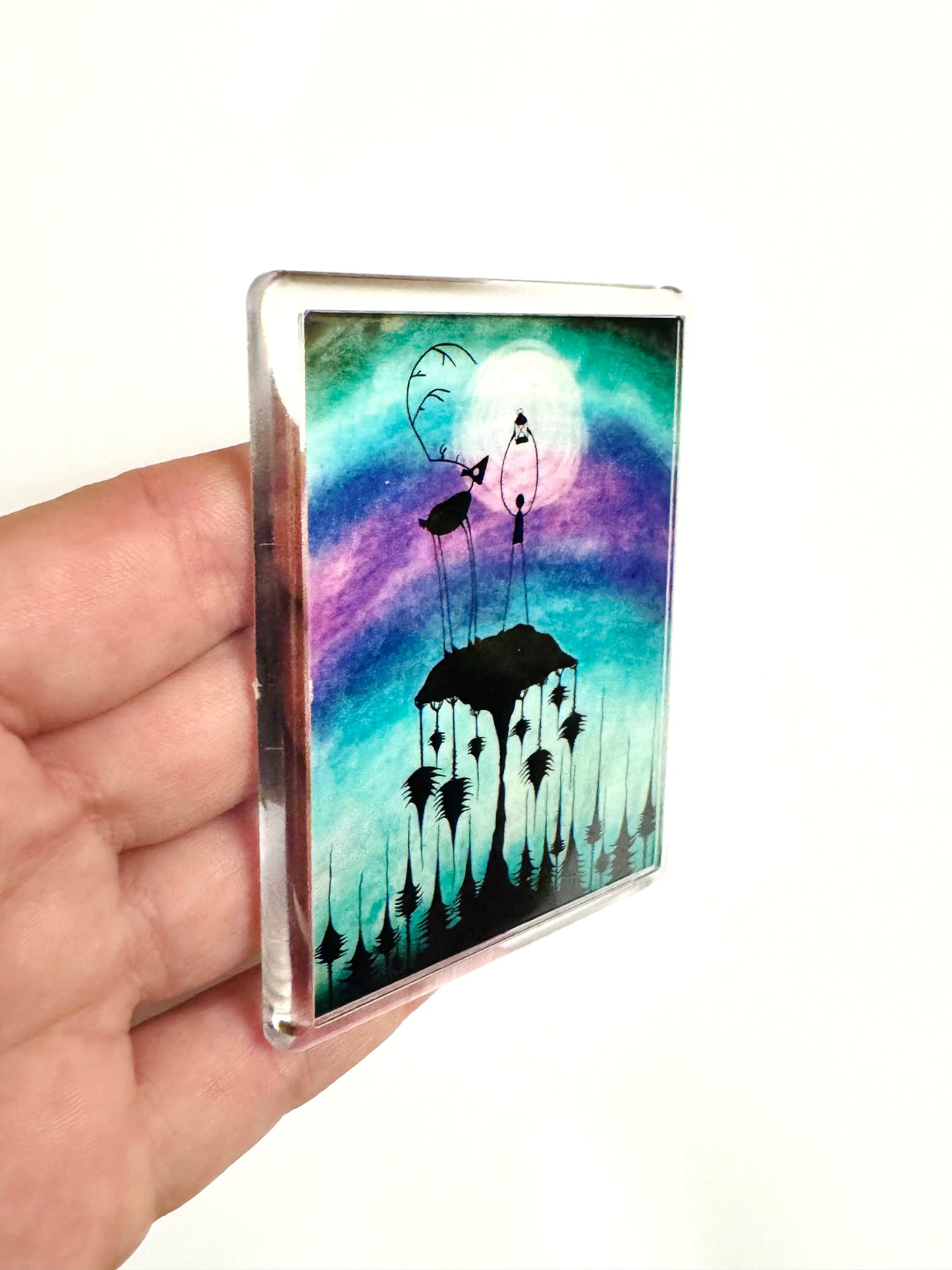 Plexi magnet / Mágnes plexi tokkal