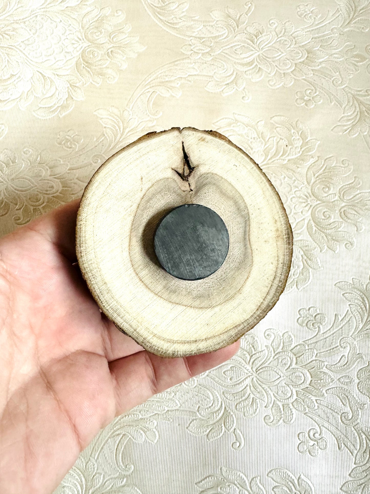 Hand-painted mini wood slice MAGNET / Kézzel festett mini fakorong mágnes