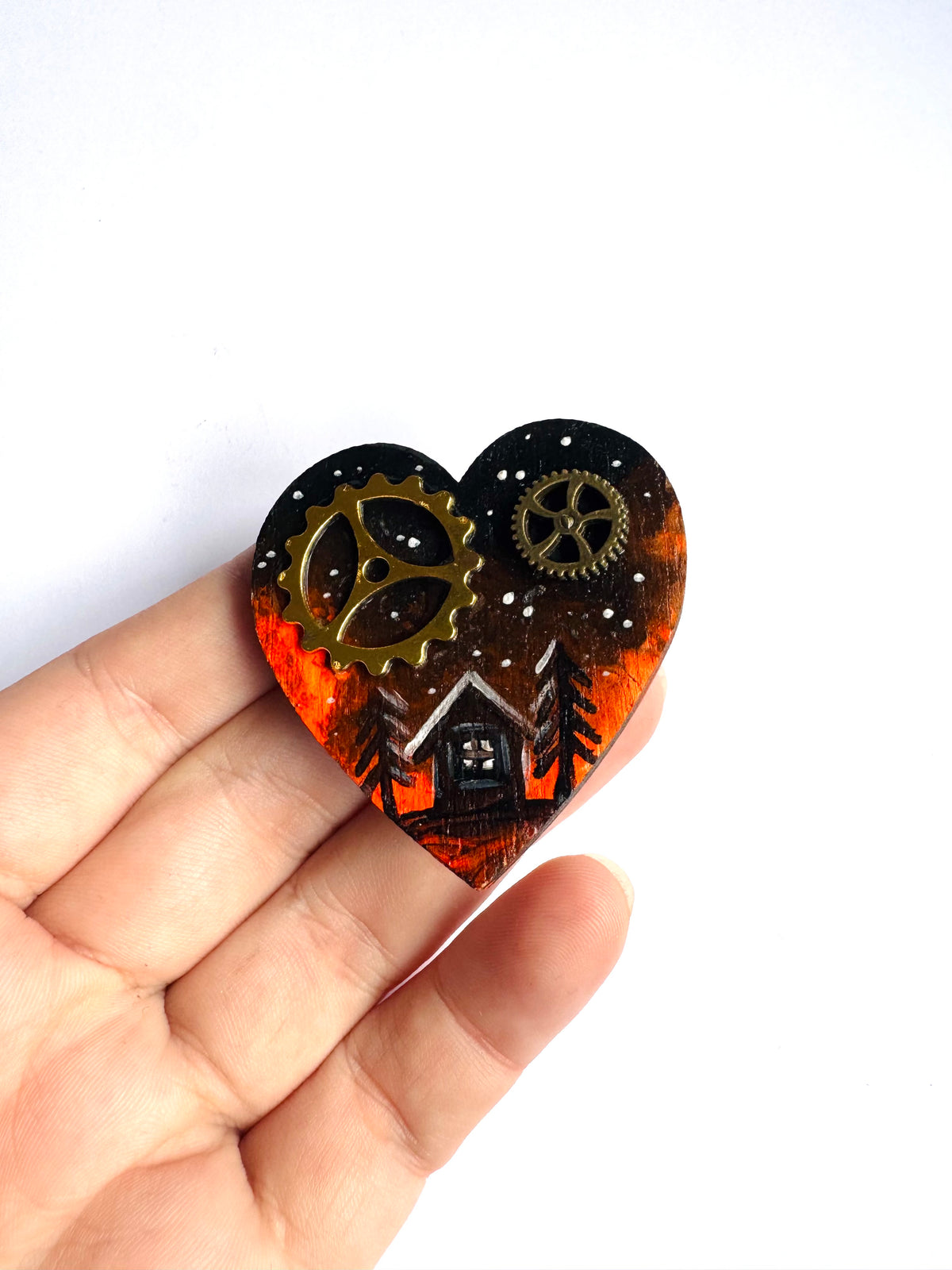 Hand-painted “steampunk” MAGNET / Kézzel festett “steampunk” mágnes
