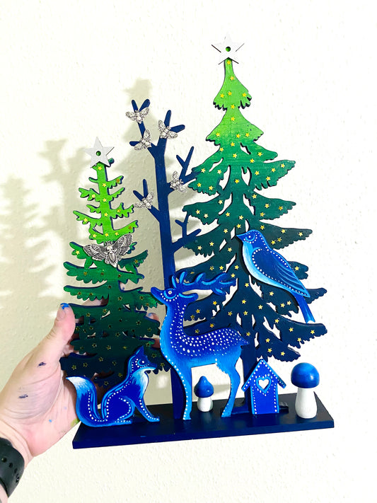 Christmas deer and magic forest / Karácsonyi szarvas varázserdőben