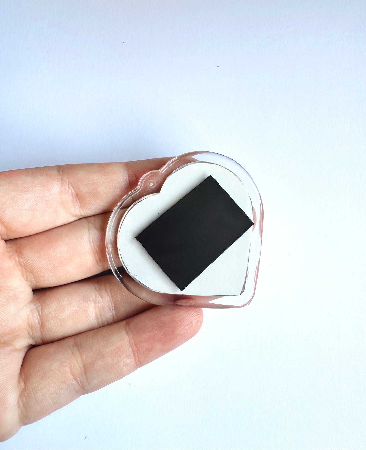 Plexi HEART magnet / SZÍV Mágnes plexi tokkal