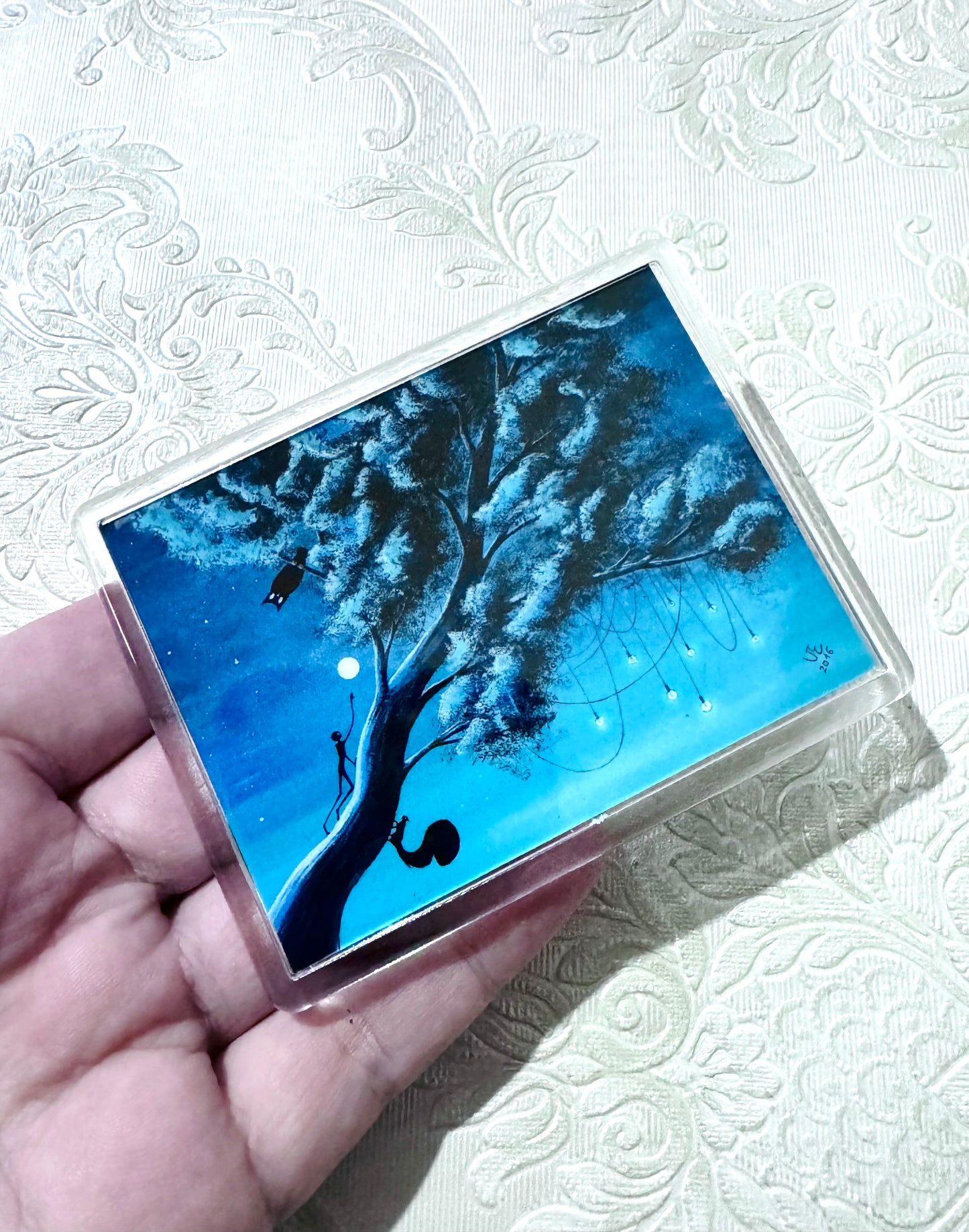 Plexi magnet / Mágnes plexi tokkal