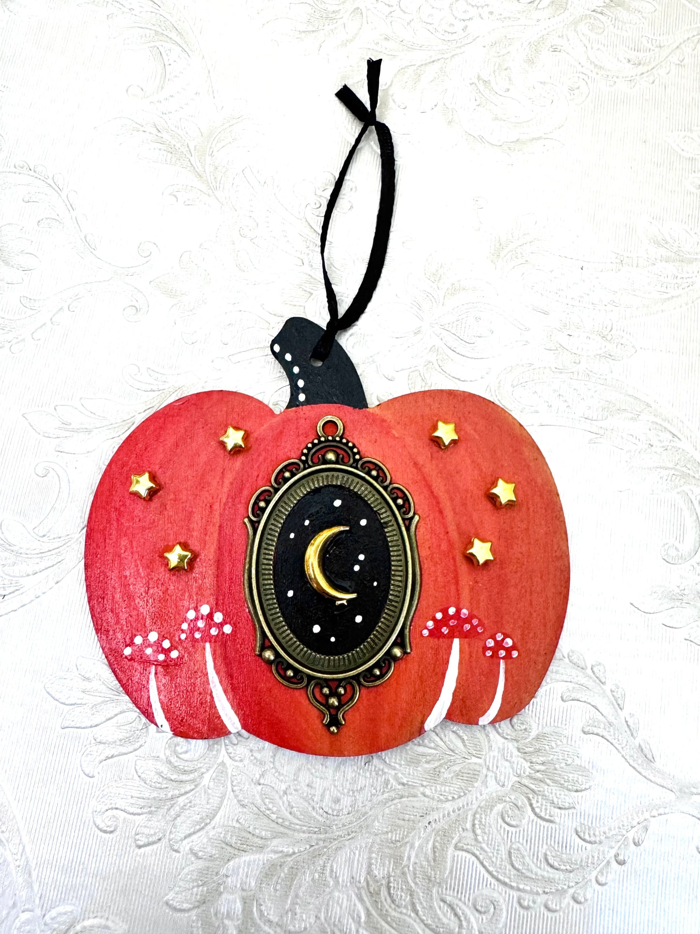 Hand-painted pumpkin MAGNET and ornament / Kézzel festett tök mágnes és dísz