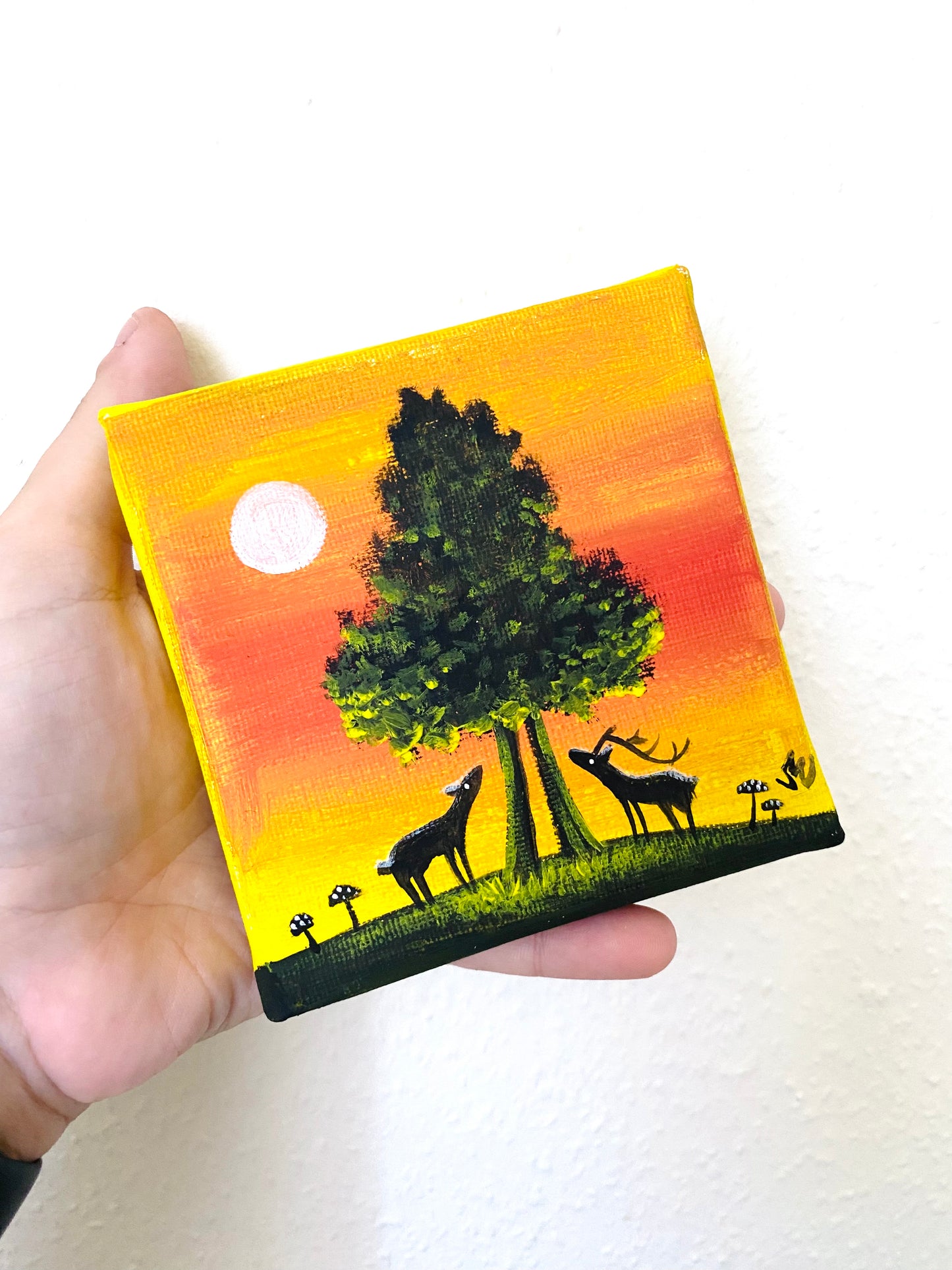 Originales Acrylgemälde auf Leinwand / Akrilfestmény vászonra