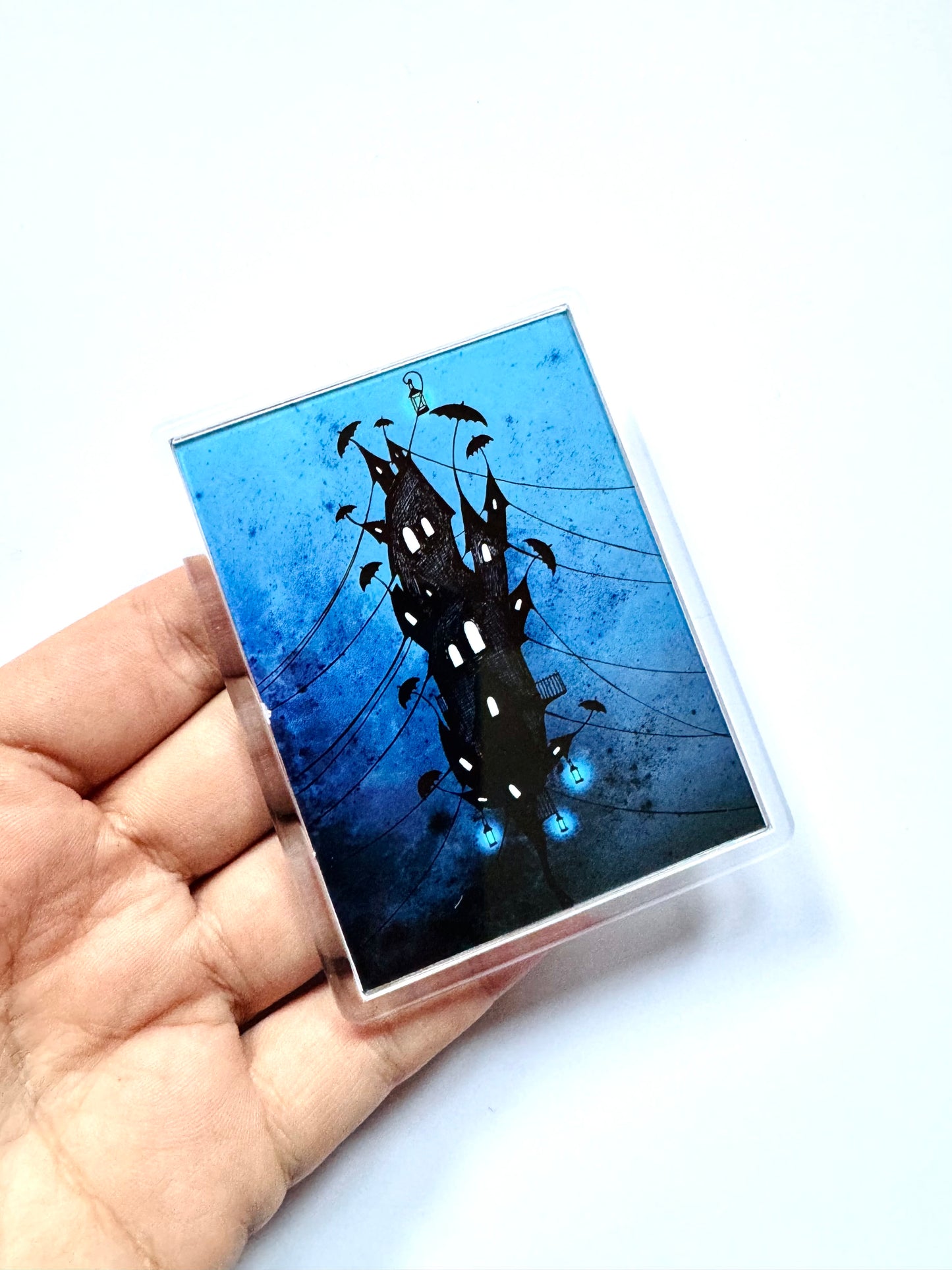 Plexi magnet / Mágnes plexi tokkal