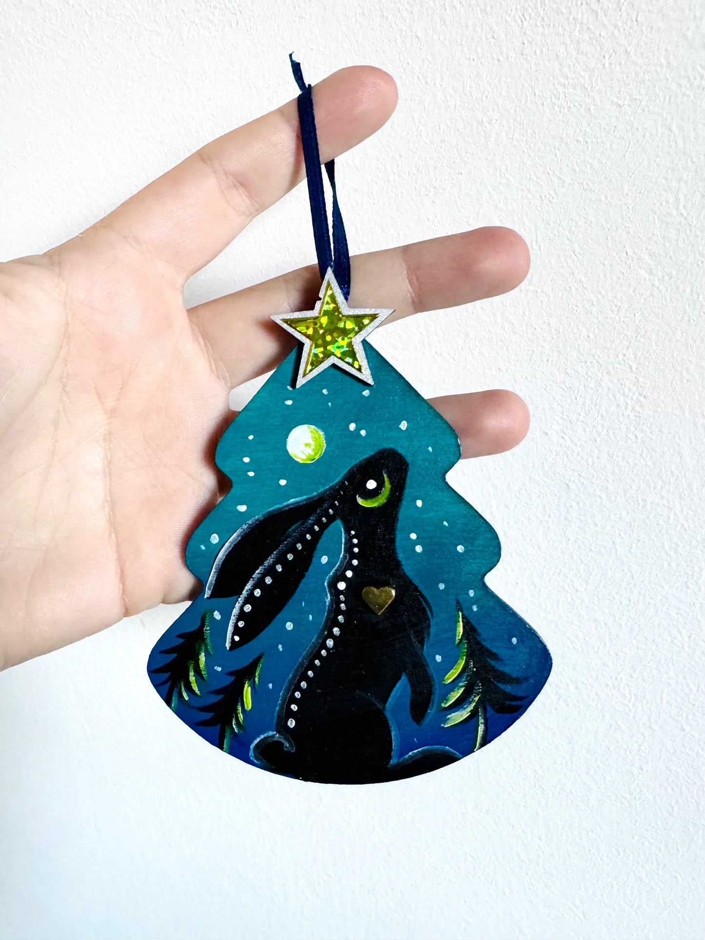 Hand-painted Christmas tree ornament / Kézzel festett karácsonyfa dísz