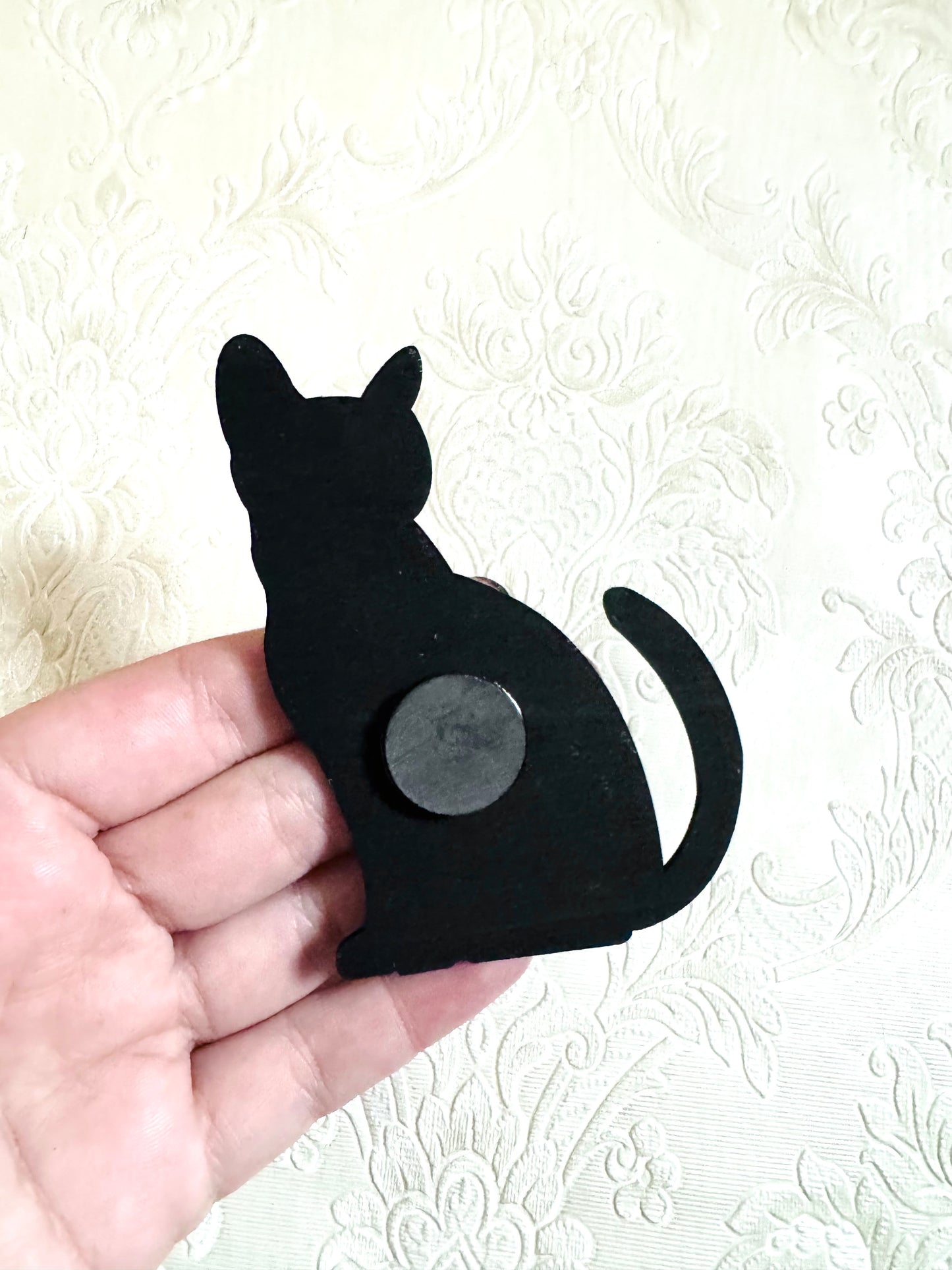 Hand-painted cat MAGNET / Kézzel festett macska mágnes
