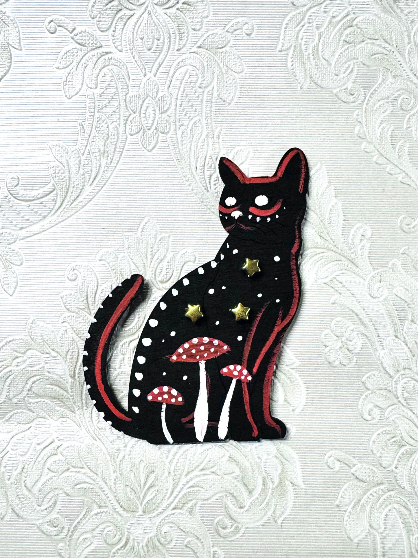 Hand-painted cat MAGNET / Kézzel festett macska mágnes
