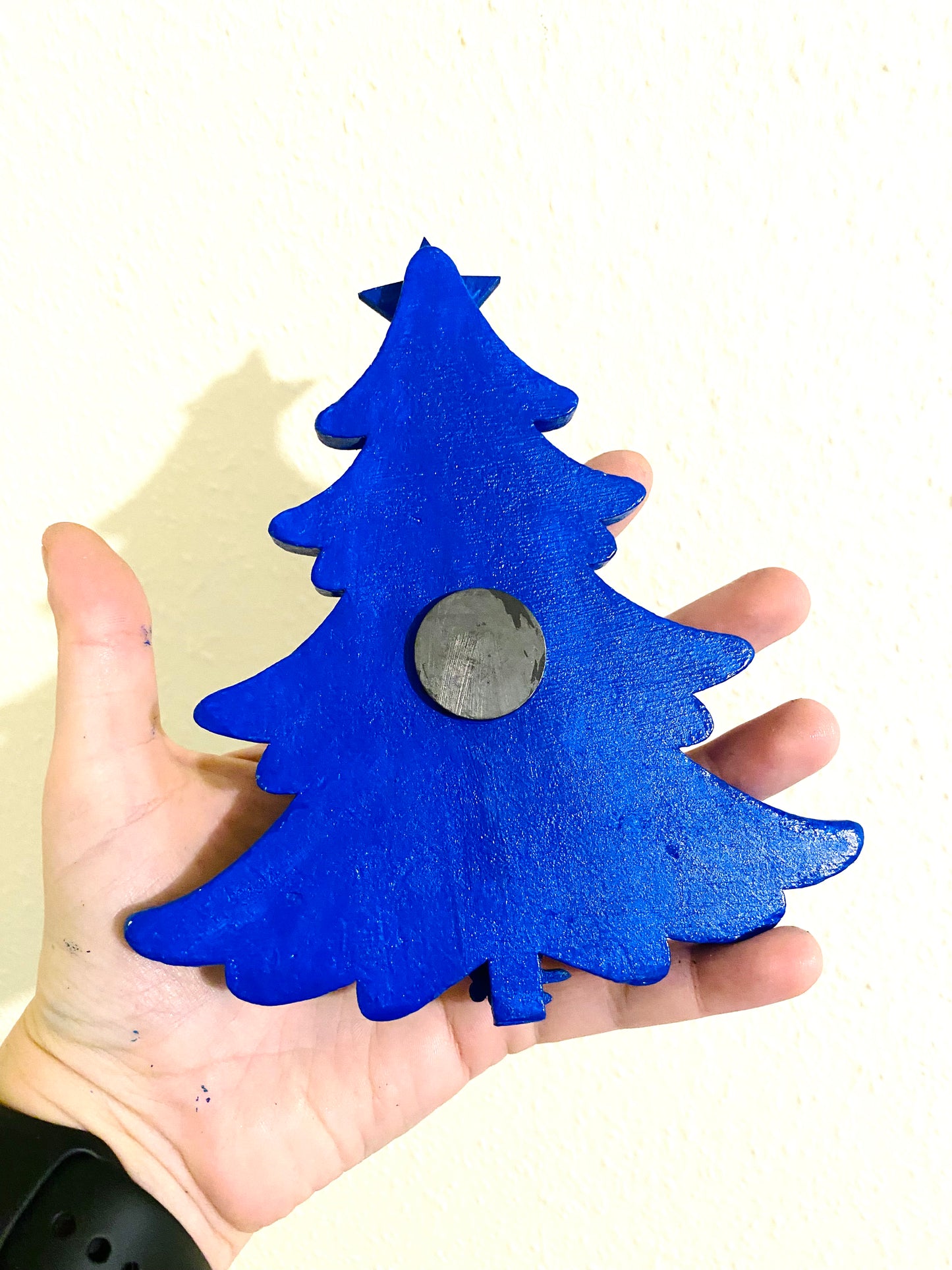 Hand-painted Christmas tree magnet / Kézzel festett karácsonyfa mágnes