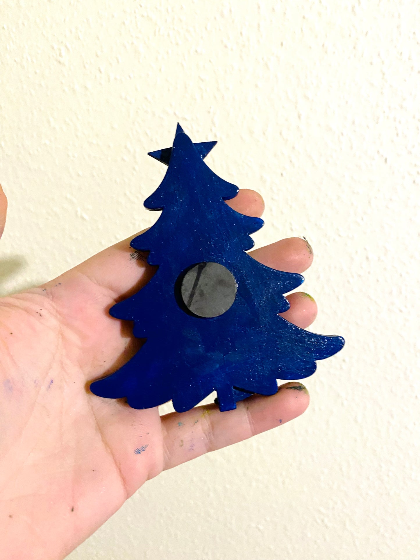 Handbemalter Weihnachtsbaummagnet / Kézzel festett karácsonyfa mágnes
