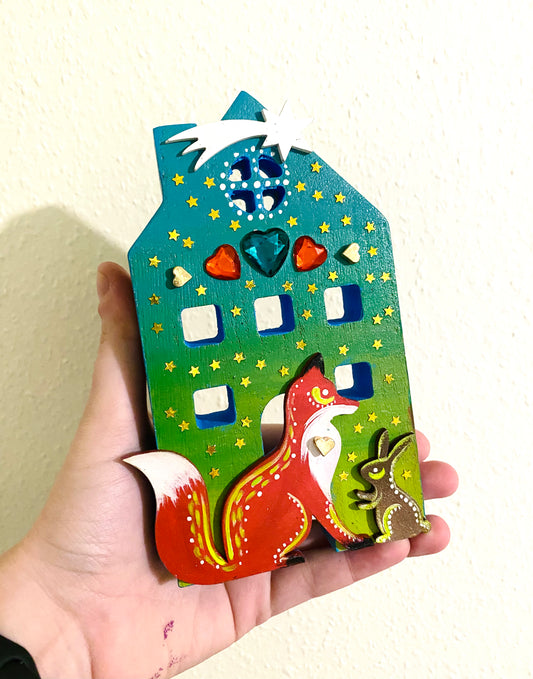 Hand-painted magic house / Kézzel festett varázsházikó