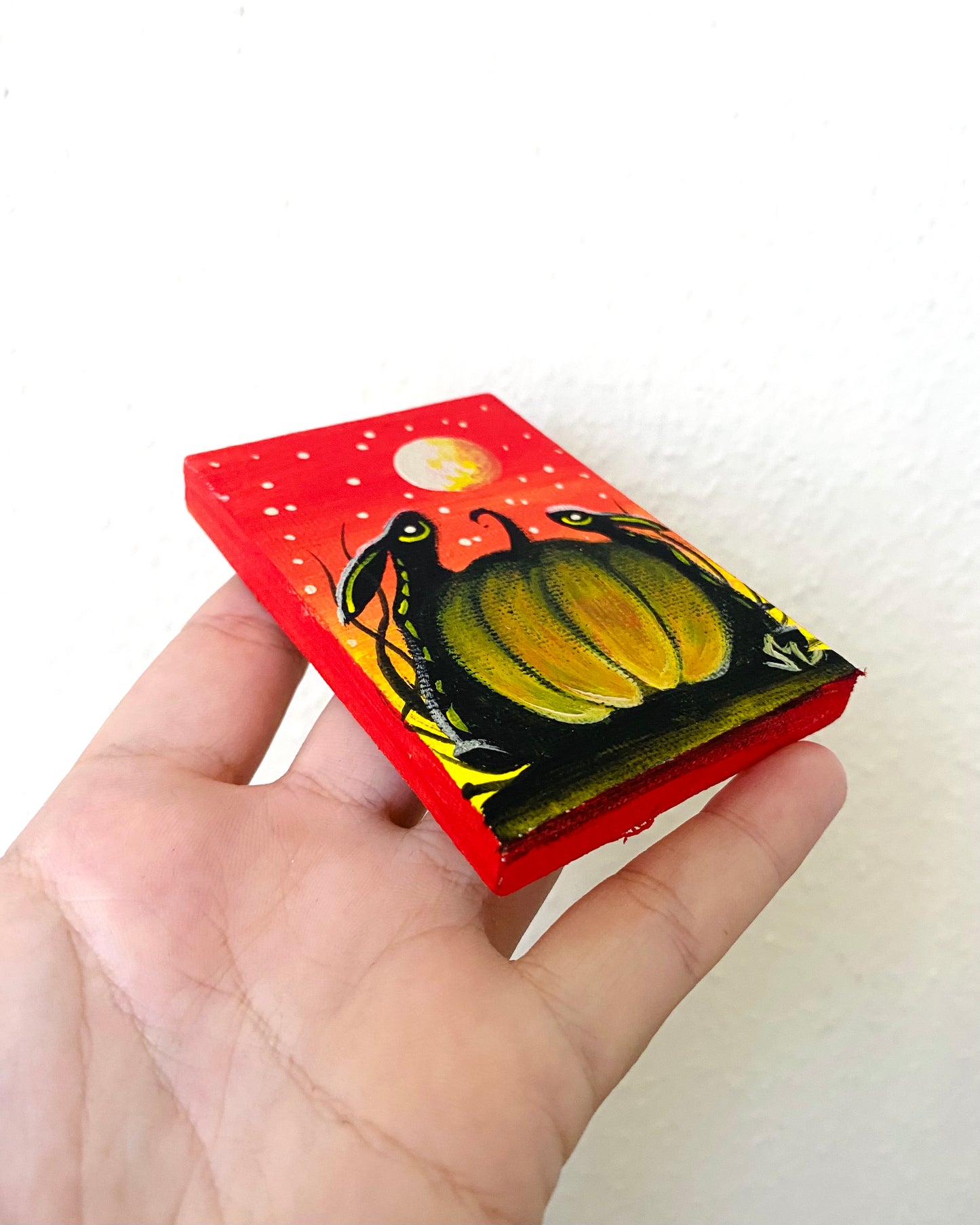 Miniatur-Acrylgemälde / Miniatűr akrilfestmény