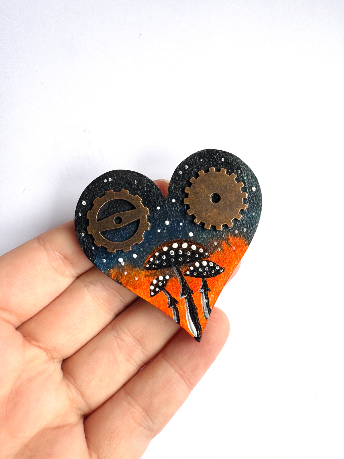 Hand-painted “steampunk” MAGNET / Kézzel festett “steampunk” mágnes