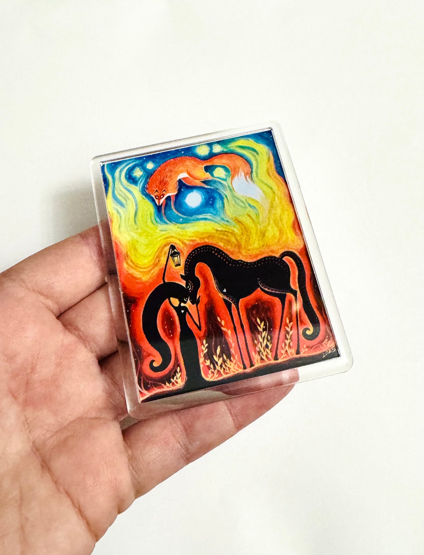 Plexi magnet / Mágnes plexi tokkal