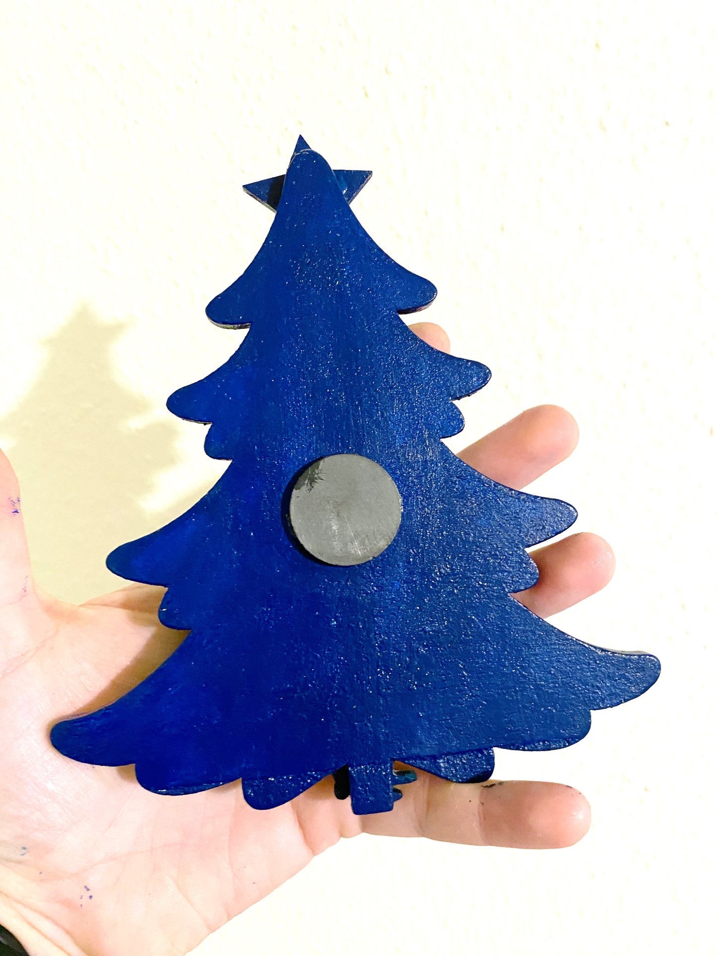 Hand-painted Christmas tree magnet / Kézzel festett karácsonyfa mágnes