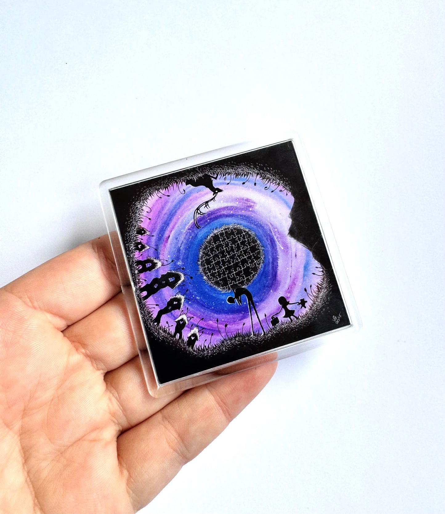 Plexi magnet / Mágnes plexi tokkal