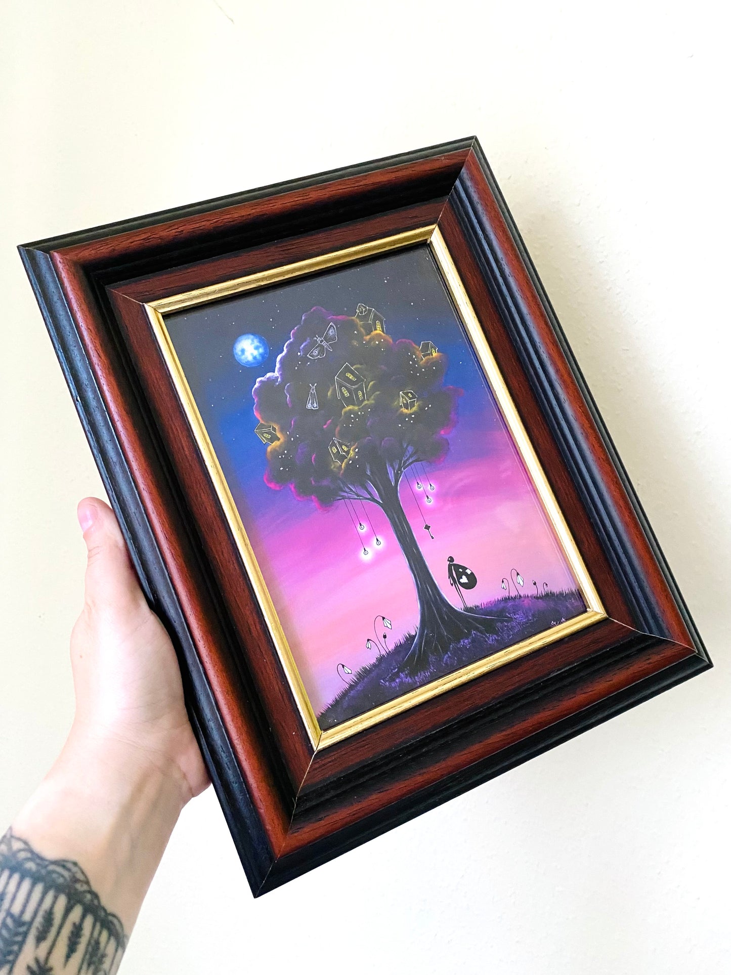 Mini gerahmter Kunstdruck / Mini keretezett művészi nyomat