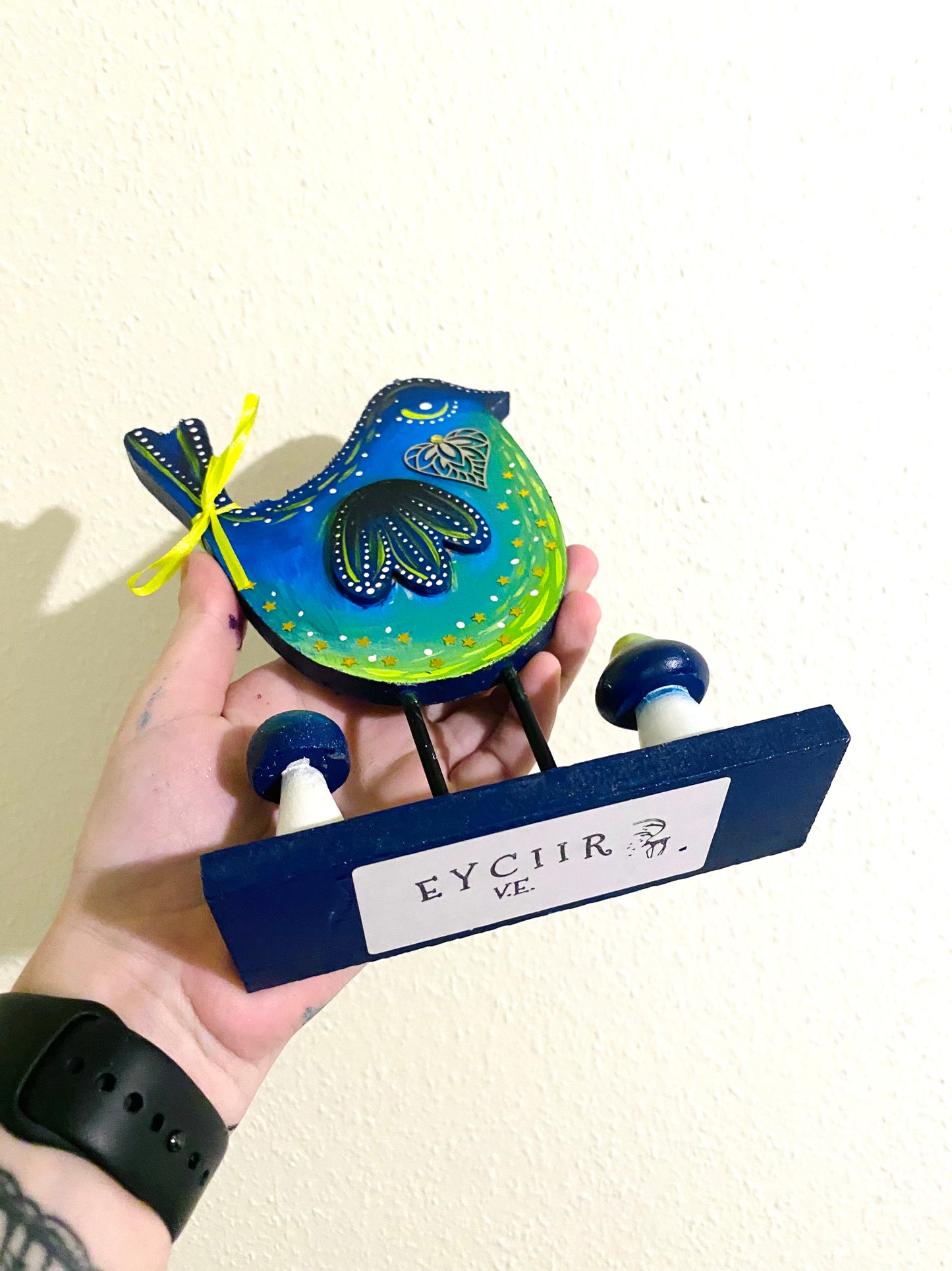 Spring bird standing ornament / Tavaszi madárka álló dísz