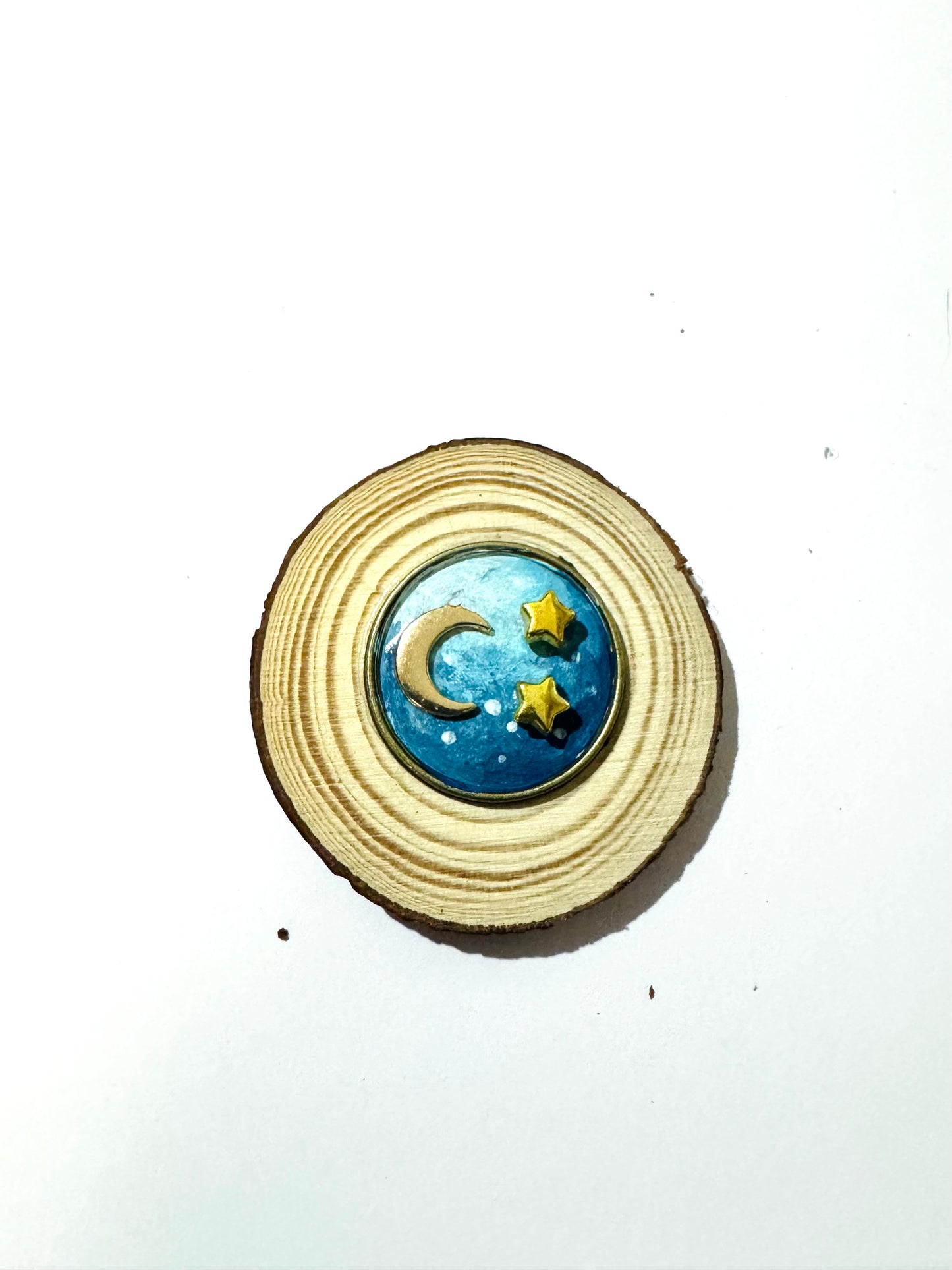 Hand-painted mini wood slice MAGNET / Kézzel festett mini fakorong mágnes