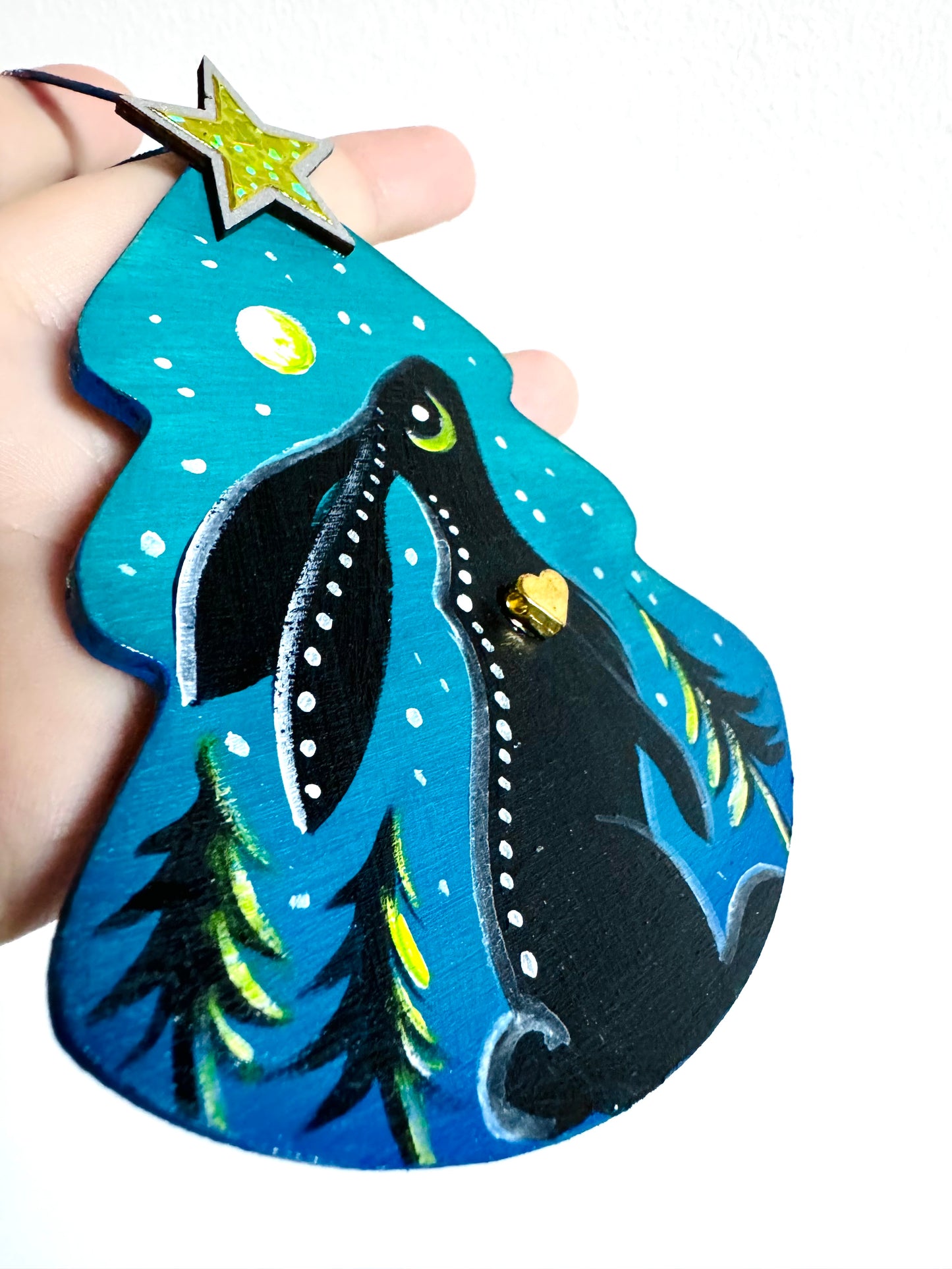 Hand-painted Christmas tree ornament / Kézzel festett karácsonyfa dísz