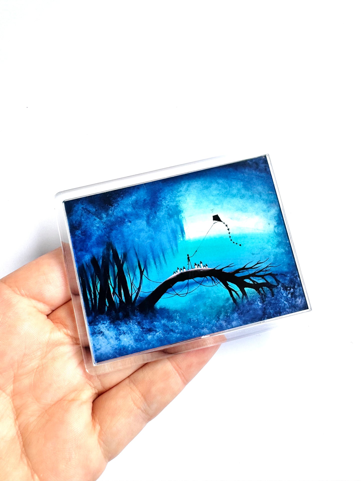 Plexi magnet / Mágnes plexi tokkal