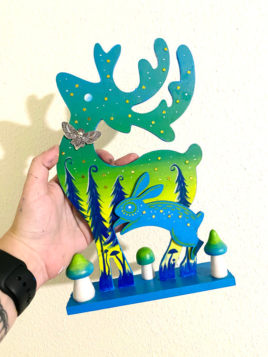 Christmas deer figurine / Karácsonyi szarvas