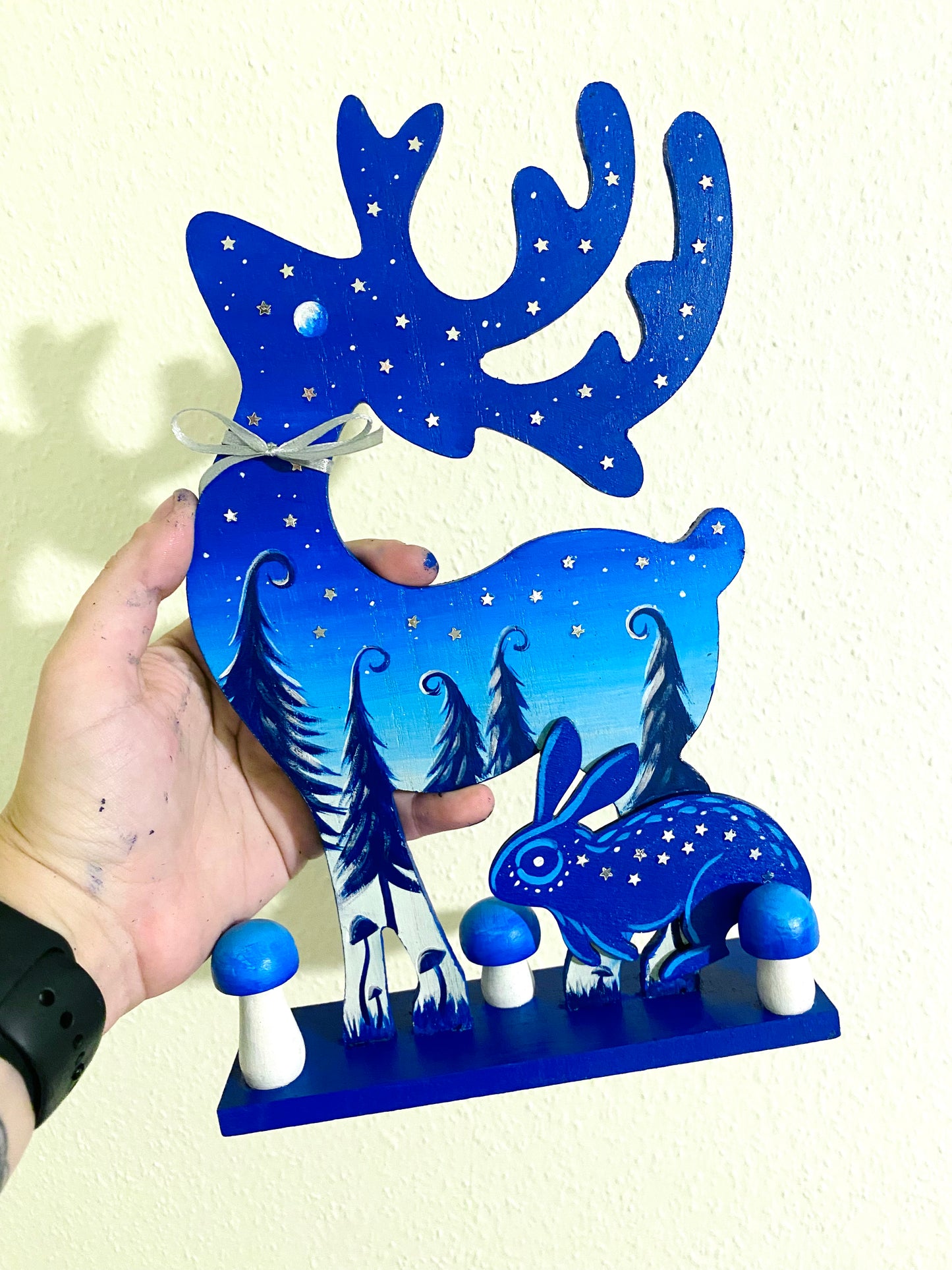 Christmas deer figurine / Karácsonyi szarvas
