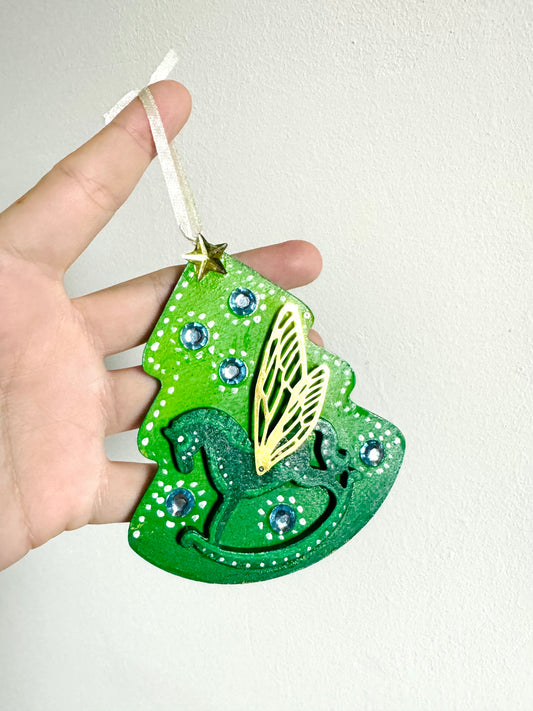 Hand-painted Christmas tree ornament / Kézzel festett karácsonyfa dísz
