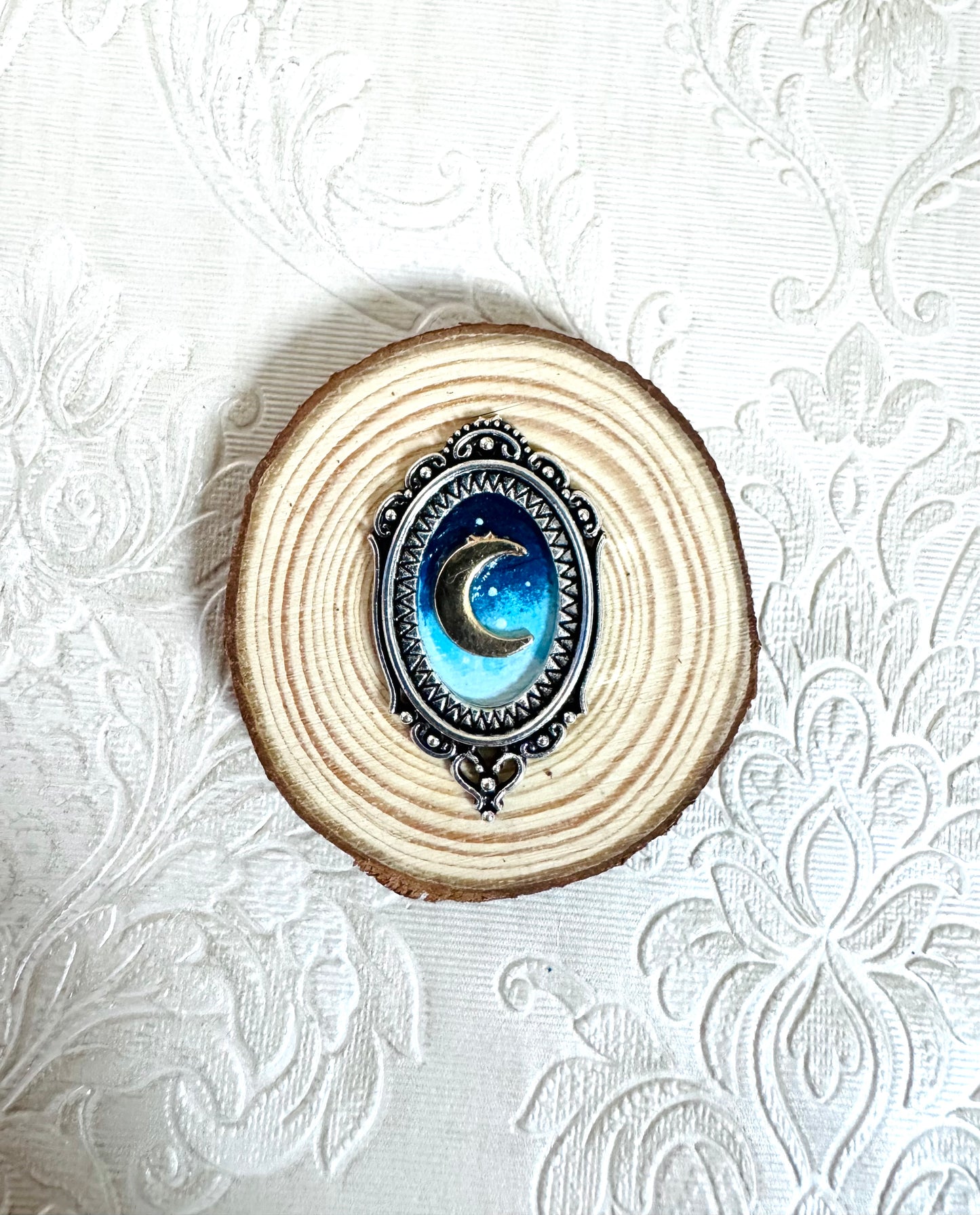 Hand-painted mini wood slice MAGNET / Kézzel festett mini fakorong mágnes