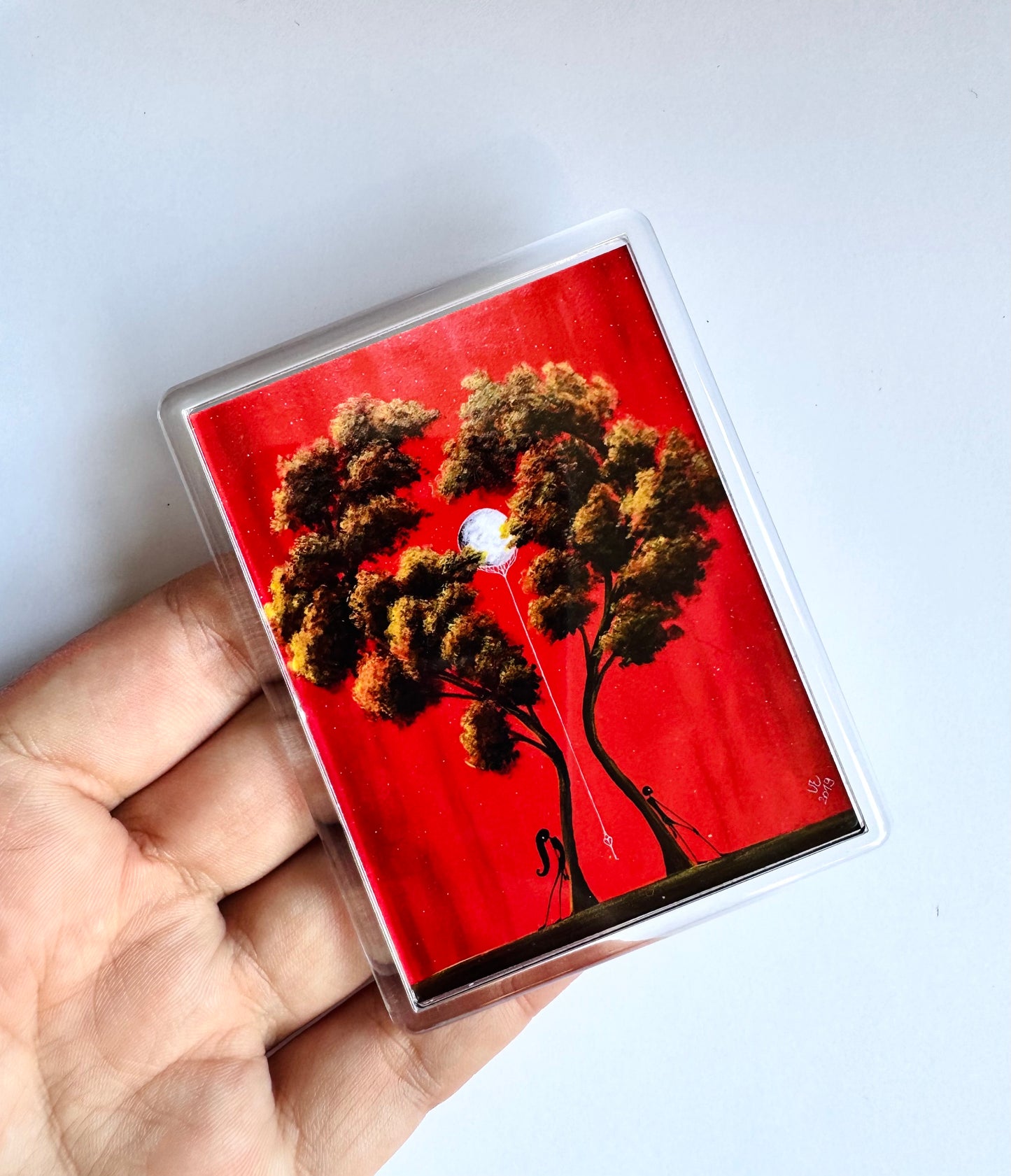 Plexi magnet / Mágnes plexi tokkal