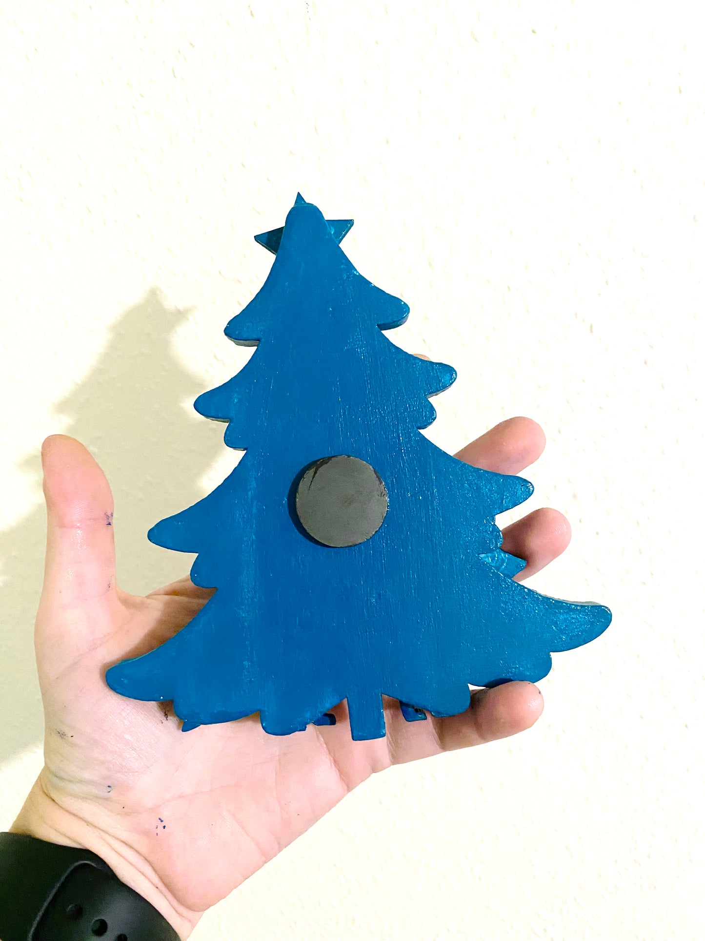 Hand-painted Christmas tree magnet / Kézzel festett karácsonyfa mágnes