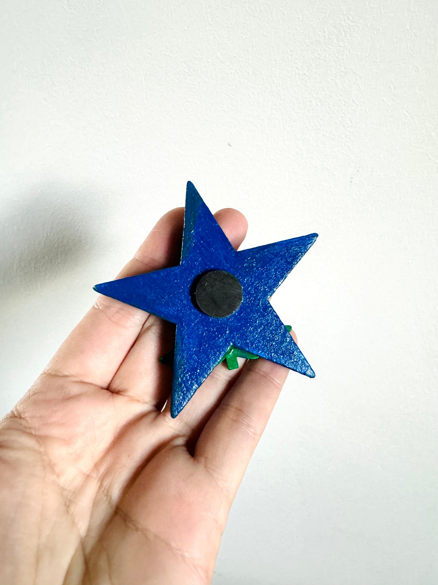 Hand-painted Christmas star magnet / Kézzel festett karácsonyi csillag mágnes