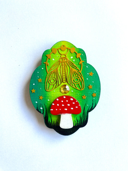 Hand-painted fungi magnet / Kézzel festett gomba mágnes