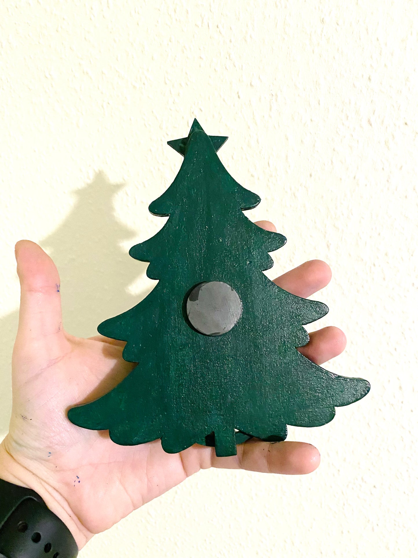 Hand-painted Christmas tree magnet / Kézzel festett karácsonyfa mágnes