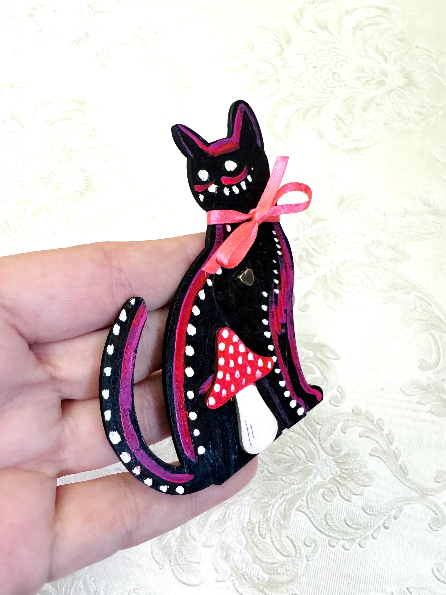 Hand-painted cat MAGNET / Kézzel festett macska mágnes