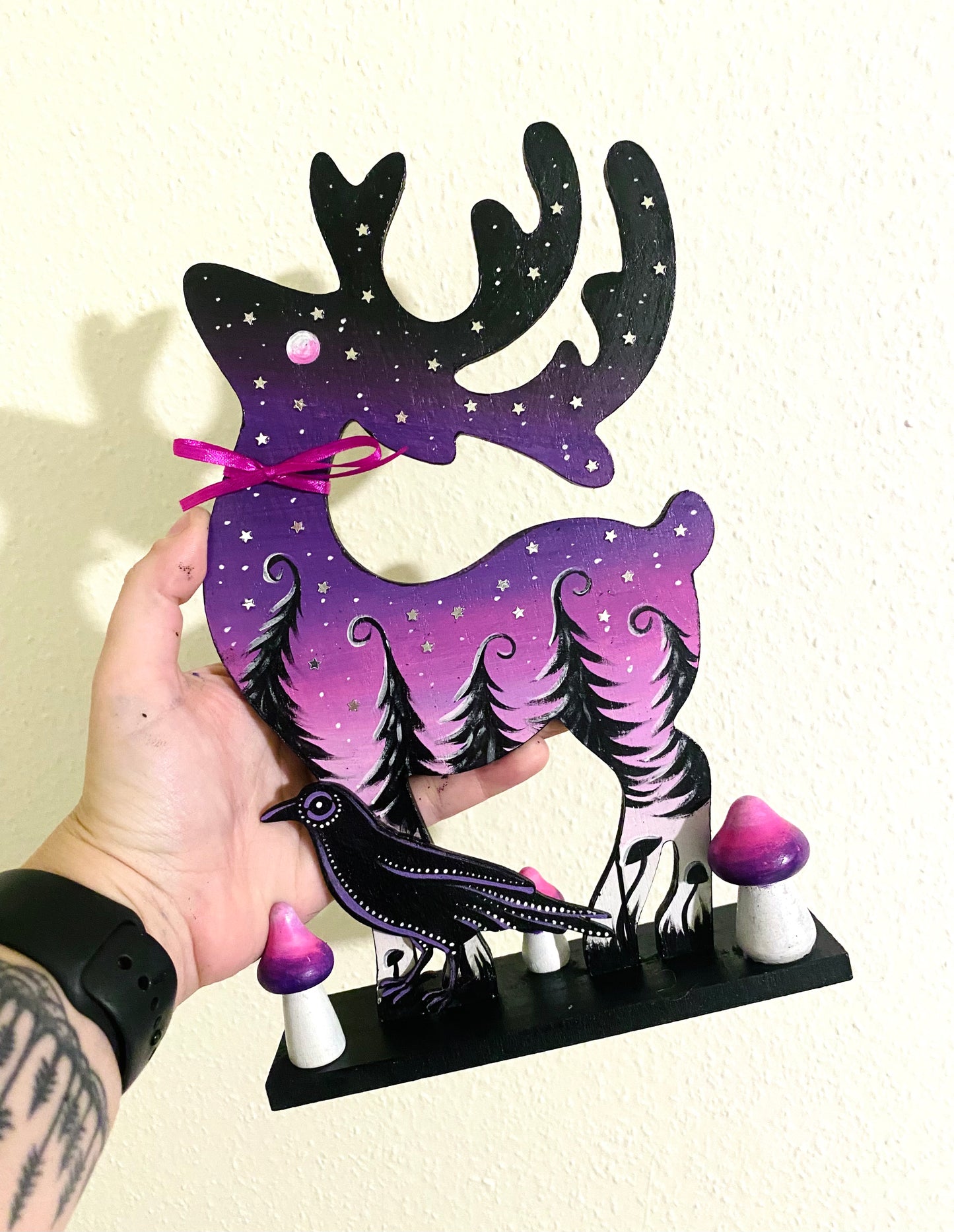 Weihnachtshirschfigur / Karácsonyi szarvas