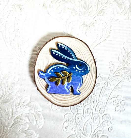Hand-painted mini wood slice MAGNET / Kézzel festett mini fakorong mágnes