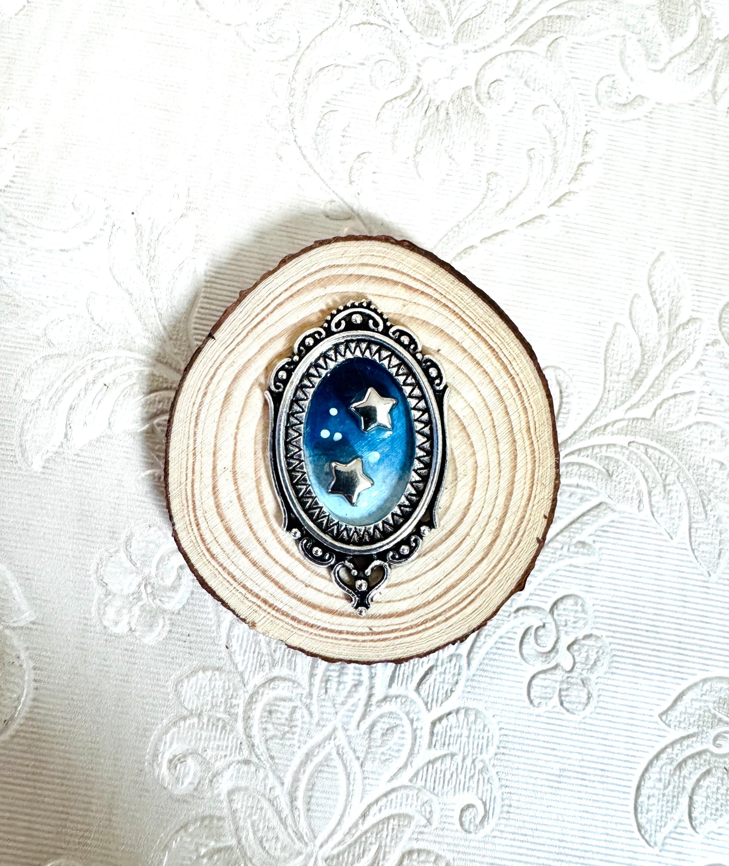 Hand-painted mini wood slice MAGNET / Kézzel festett mini fakorong mágnes