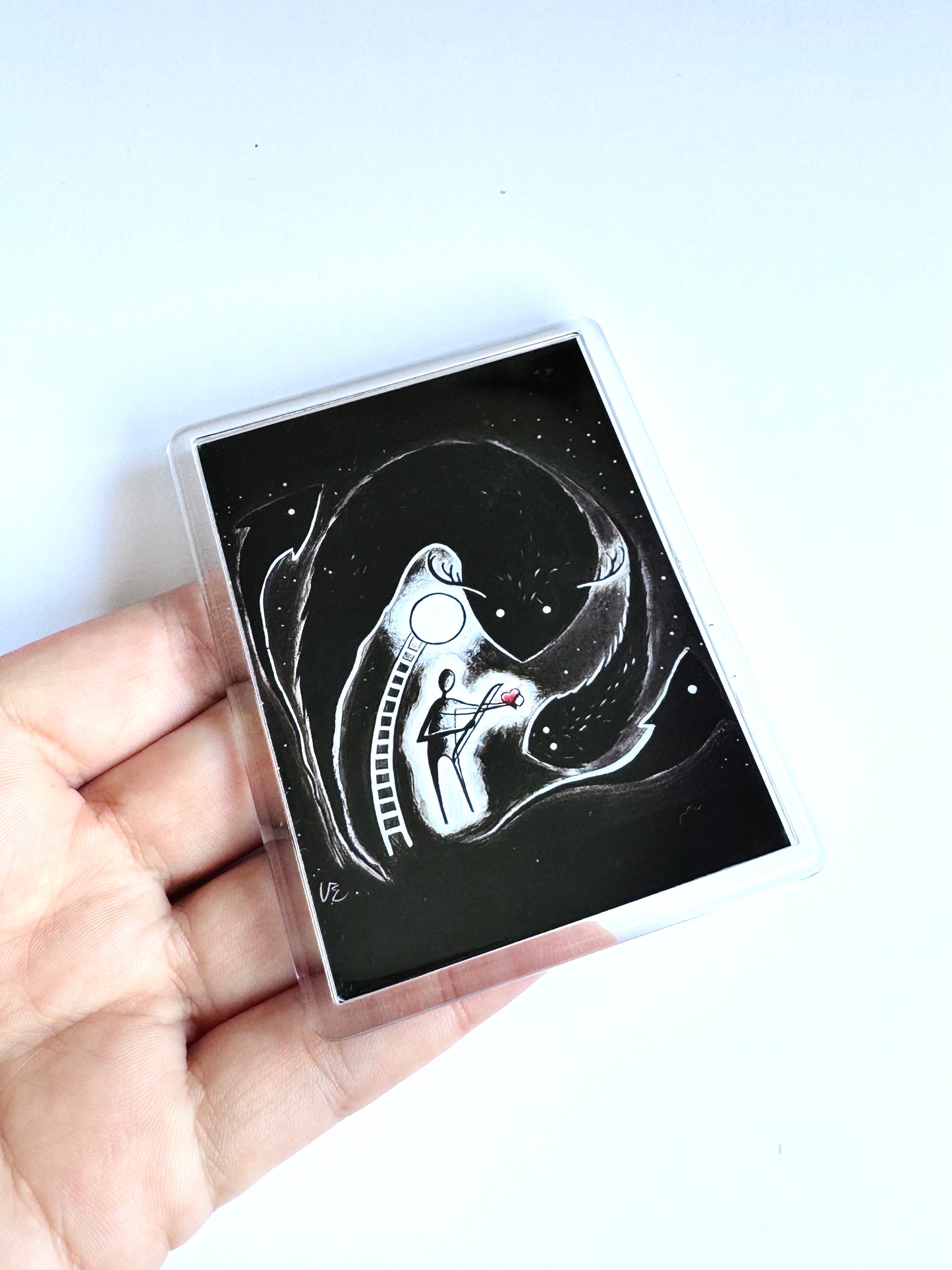 Plexi magnet / Mágnes plexi tokkal