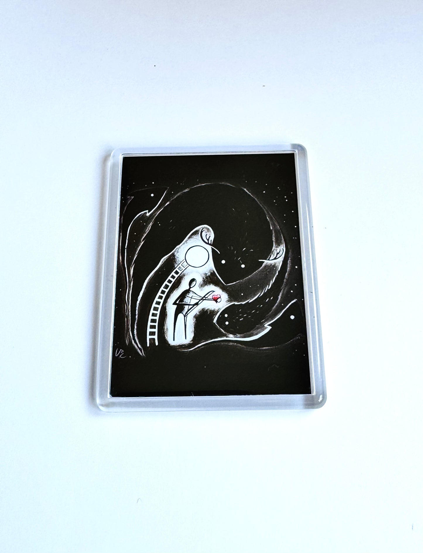Plexi magnet / Mágnes plexi tokkal